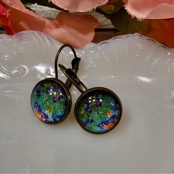 Irises Earrings - Picture 1 of 7